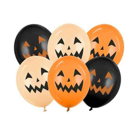 6 Motivballons - Ø 30 cm - Pumpkins für Balloons von Luftballon-Welt |