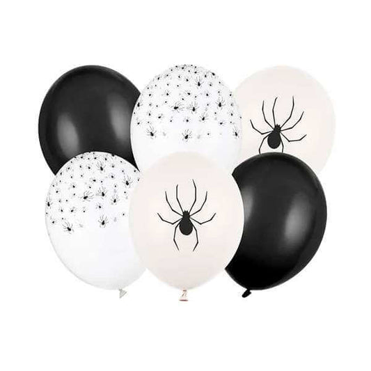 6 Motivballons - Ø 30 cm Spiders für Balloons von Luftballon-Welt |