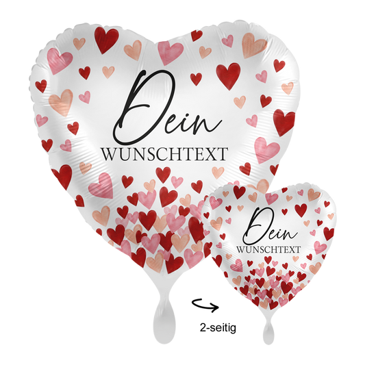 1 Ballon mit Text - All about Love - Luftballon-Welt
