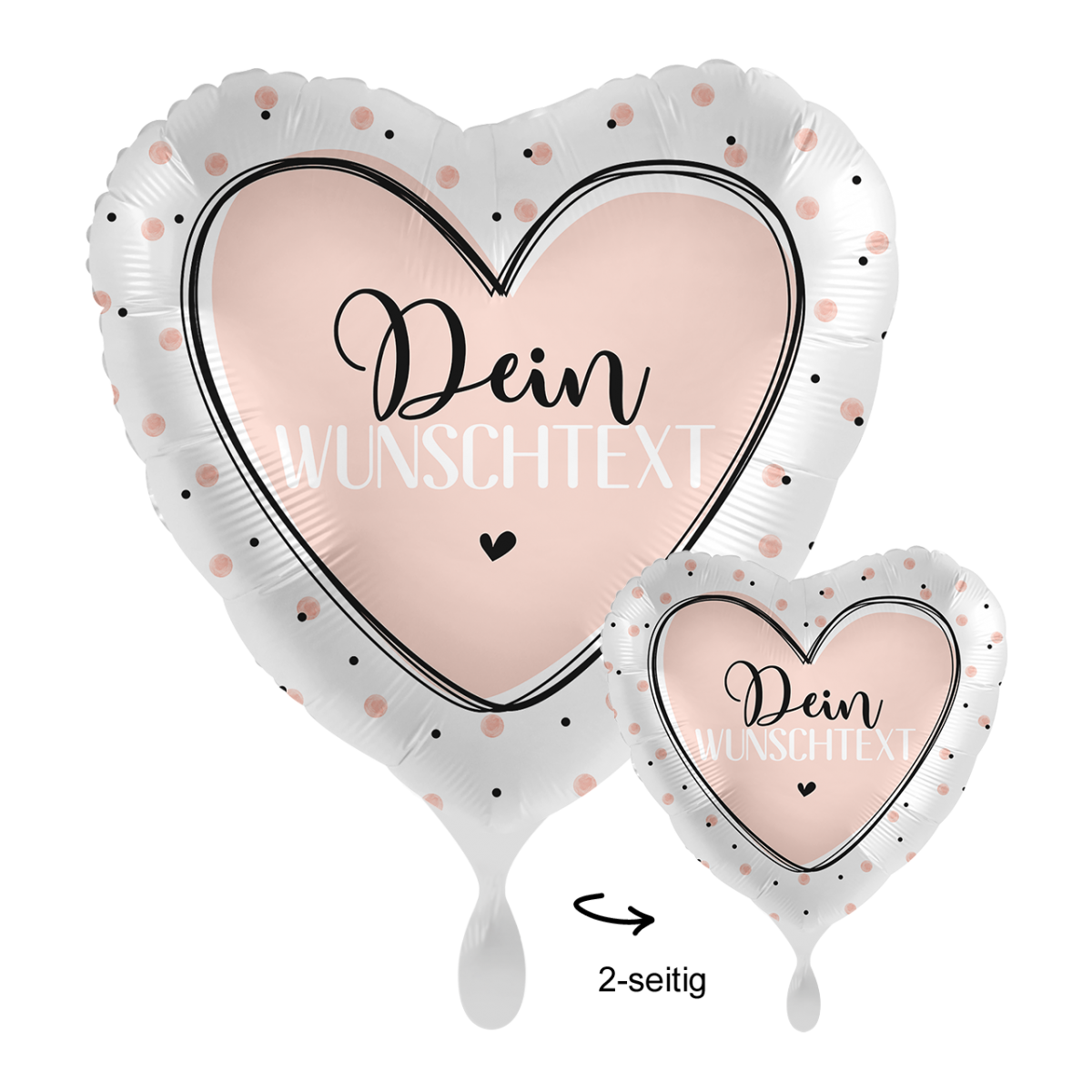 1 Ballon mit Text - Glossy Birthday - Luftballon-Welt
