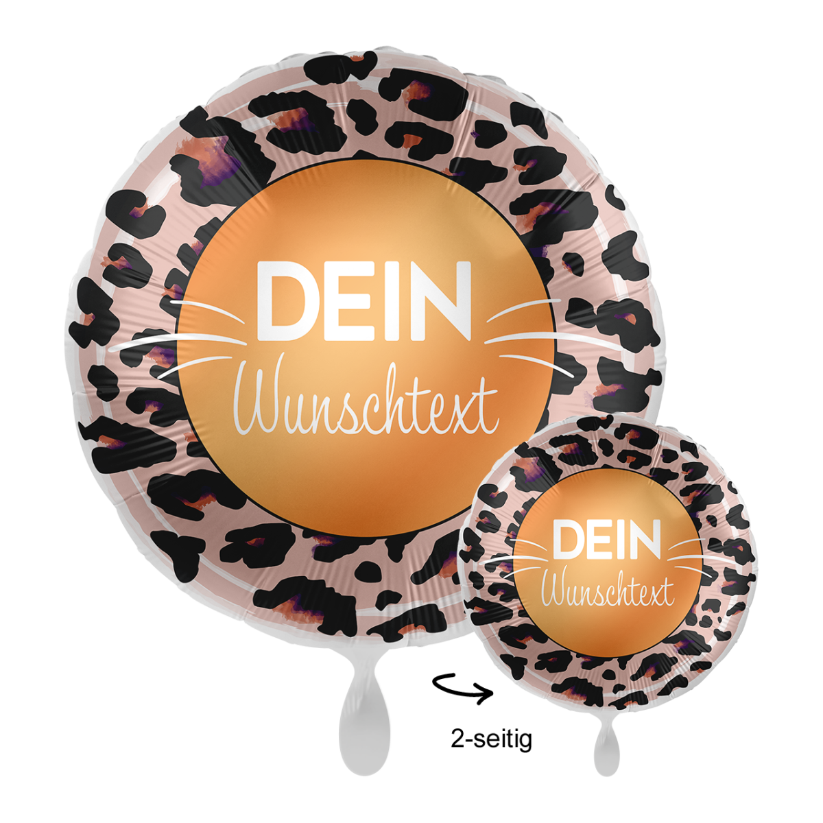 1 Ballon mit Text - Happy Birthday Du wildes Ding - Luftballon-Welt