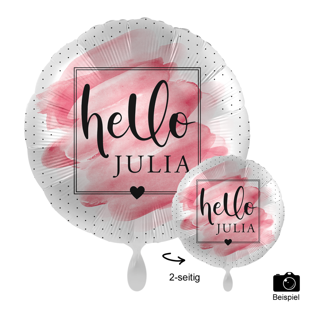 1 Ballon mit Text - Welcome to the World, Baby Girl! - Luftballon-Welt