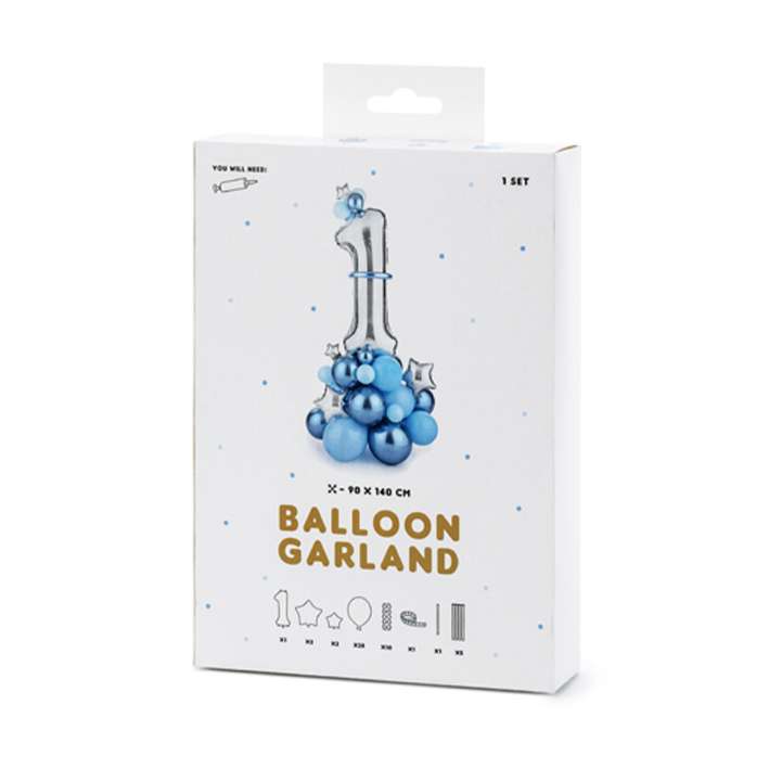 1 Ballonset - Ballon Bouquet - Boyish 1 - Luftballon-Welt