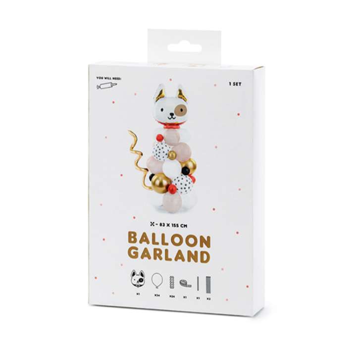 1 Ballonset - Ballon Bouquet - Dog - Luftballon-Welt