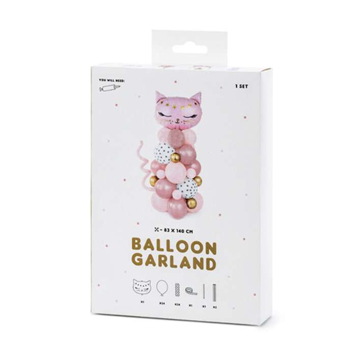1 Ballonset - Ballon Bouquet - Kitty Cat - Luftballon-Welt
