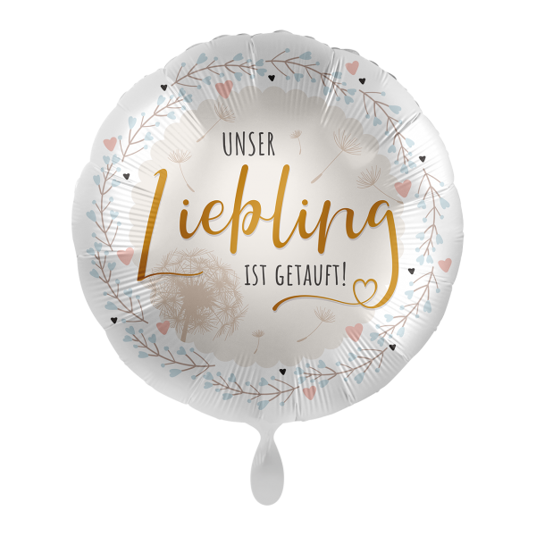 1 Balloon - Christening Wishes - GER - Luftballon-Welt