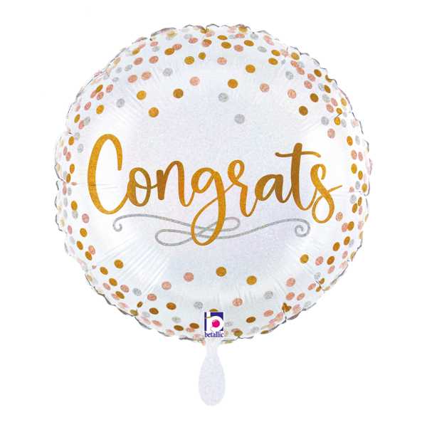 1 Balloon - Congrats Confetti