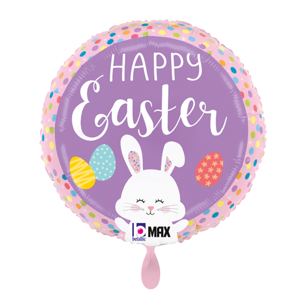 1 Balloon - Easter Bunny Dots - Luftballon-Welt