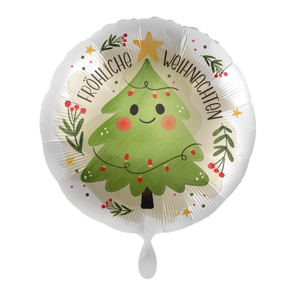 1 Balloon - Happy Christmas Tree - GER - Luftballon-Welt