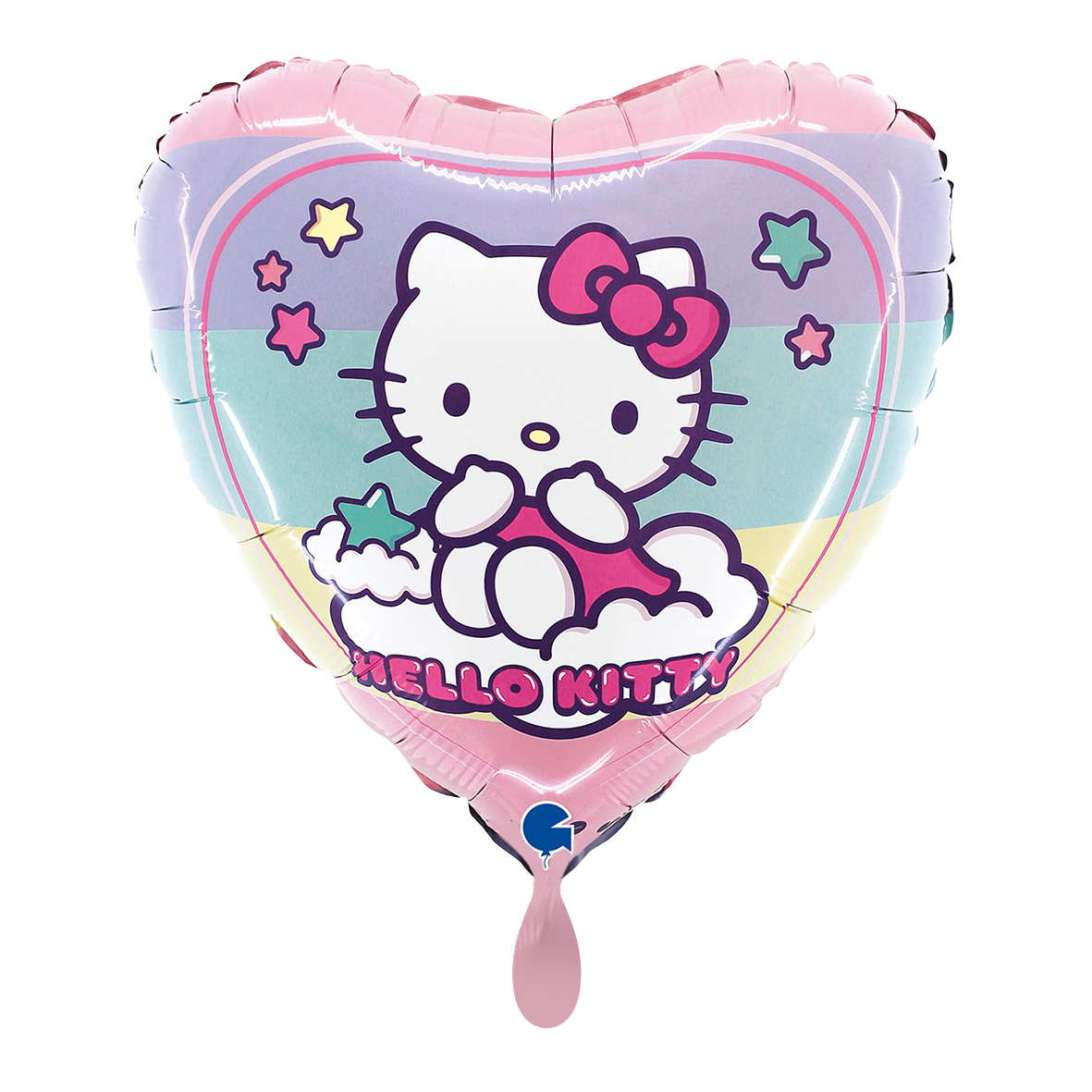1 Balloon - Hello Kitty Rainbow