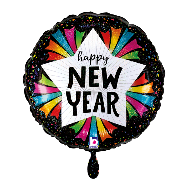 1 Balloon - New Year Star - Luftballon-Welt