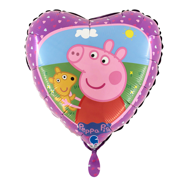 1 Balloon - Peppa Pig e Teddy - Luftballon-Welt