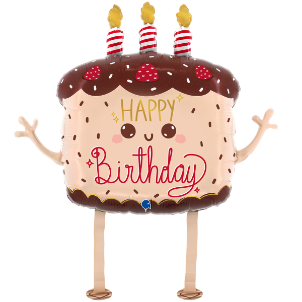 1 Balloon - Pet Walker - Kawaii Cake - Luftballon-Welt
