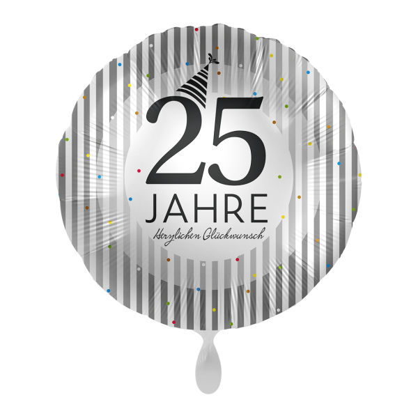 1 Balloon - Silver Stripes - GER - Luftballon-Welt