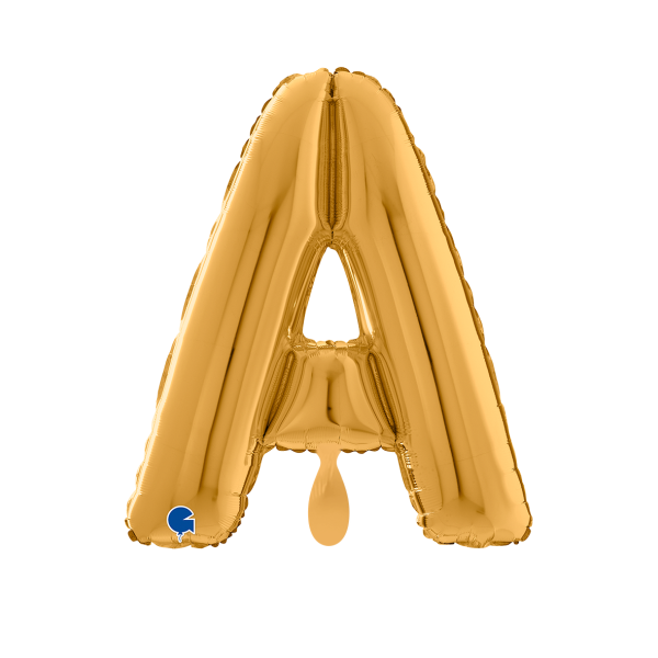 1 Balloon XL - Letter A - Gold - Luftballon-Welt