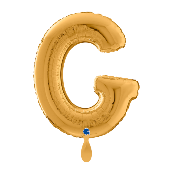 1 Balloon XXL - Letter G - Gold