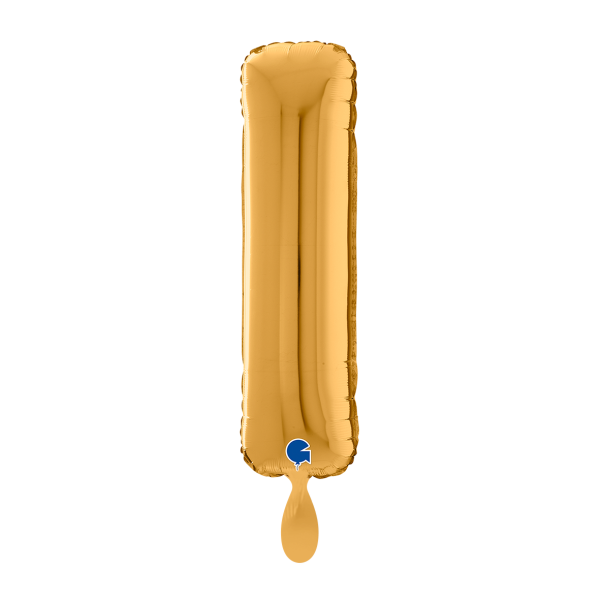 1 Balloon XL - Letter I - Gold - Luftballon-Welt