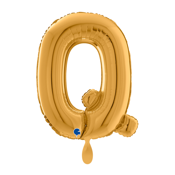 1 Balloon XL - Letter Q - Gold - Luftballon-Welt