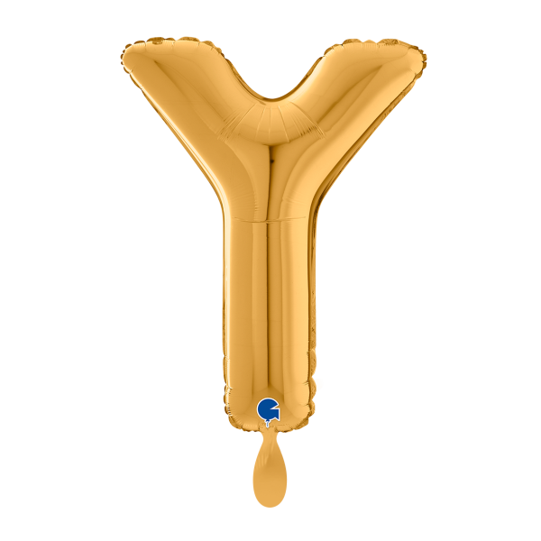 1 Balloon XL - Letter Y - Gold - Luftballon-Welt