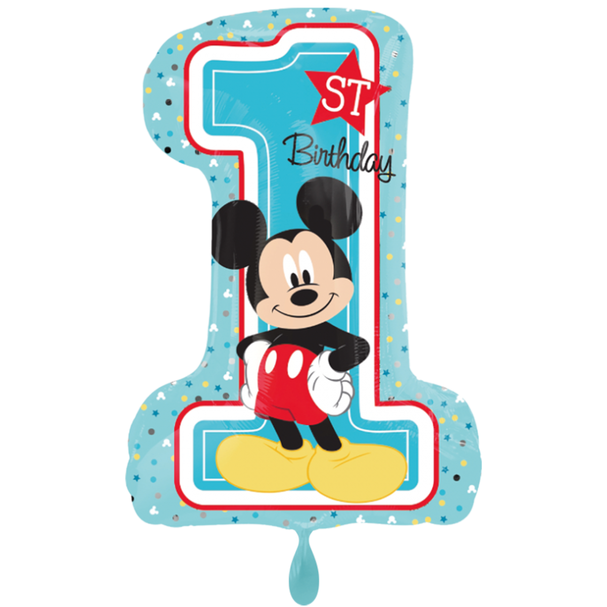 1 Balloon XXL - Mickey 1st Birthday - Luftballon-Welt