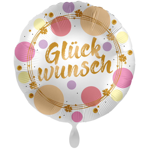 1 Balloon XXL - Shiny Dots Glückwunsch - Luftballon-Welt