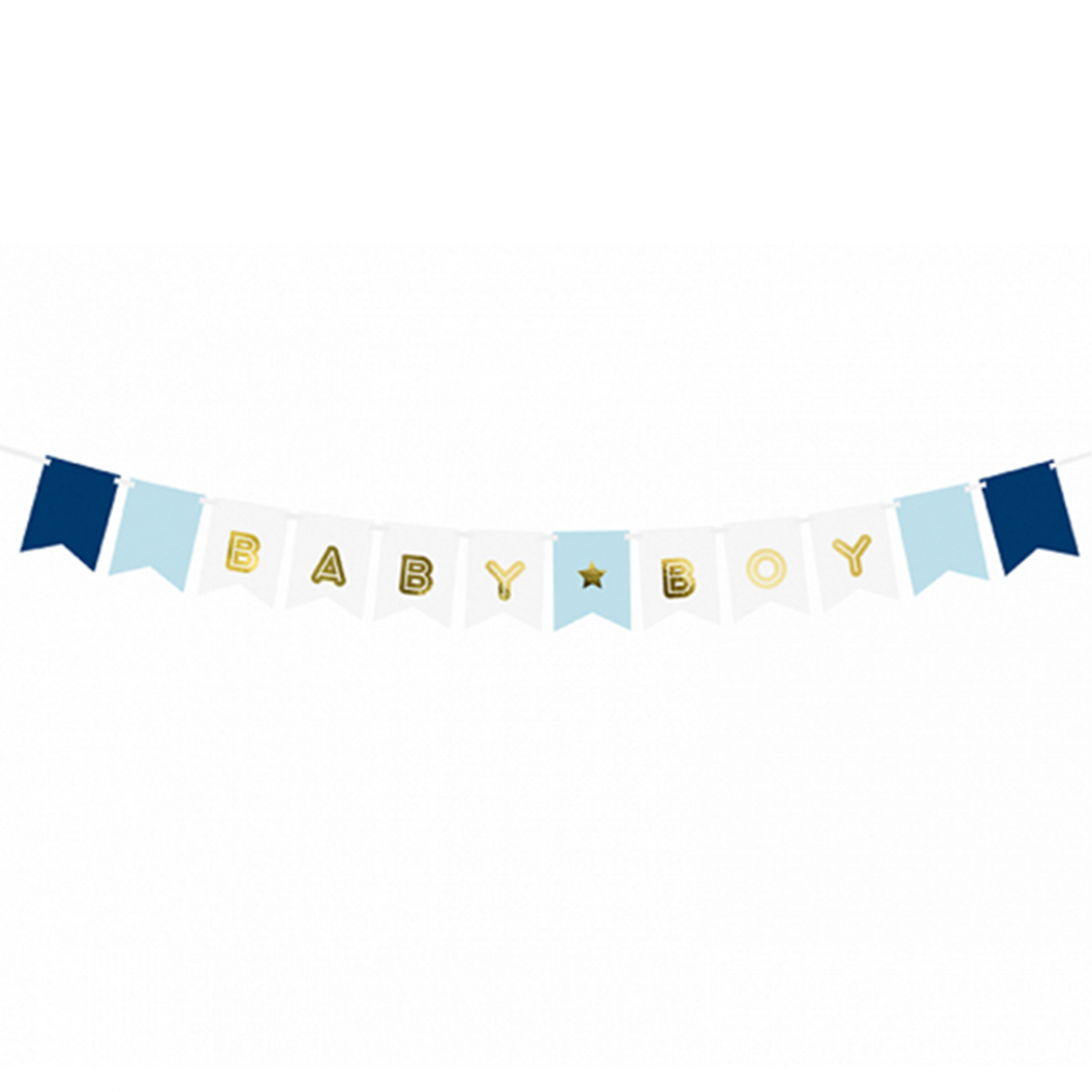 1 Bannergirlande - Baby Boy - Luftballon-Welt