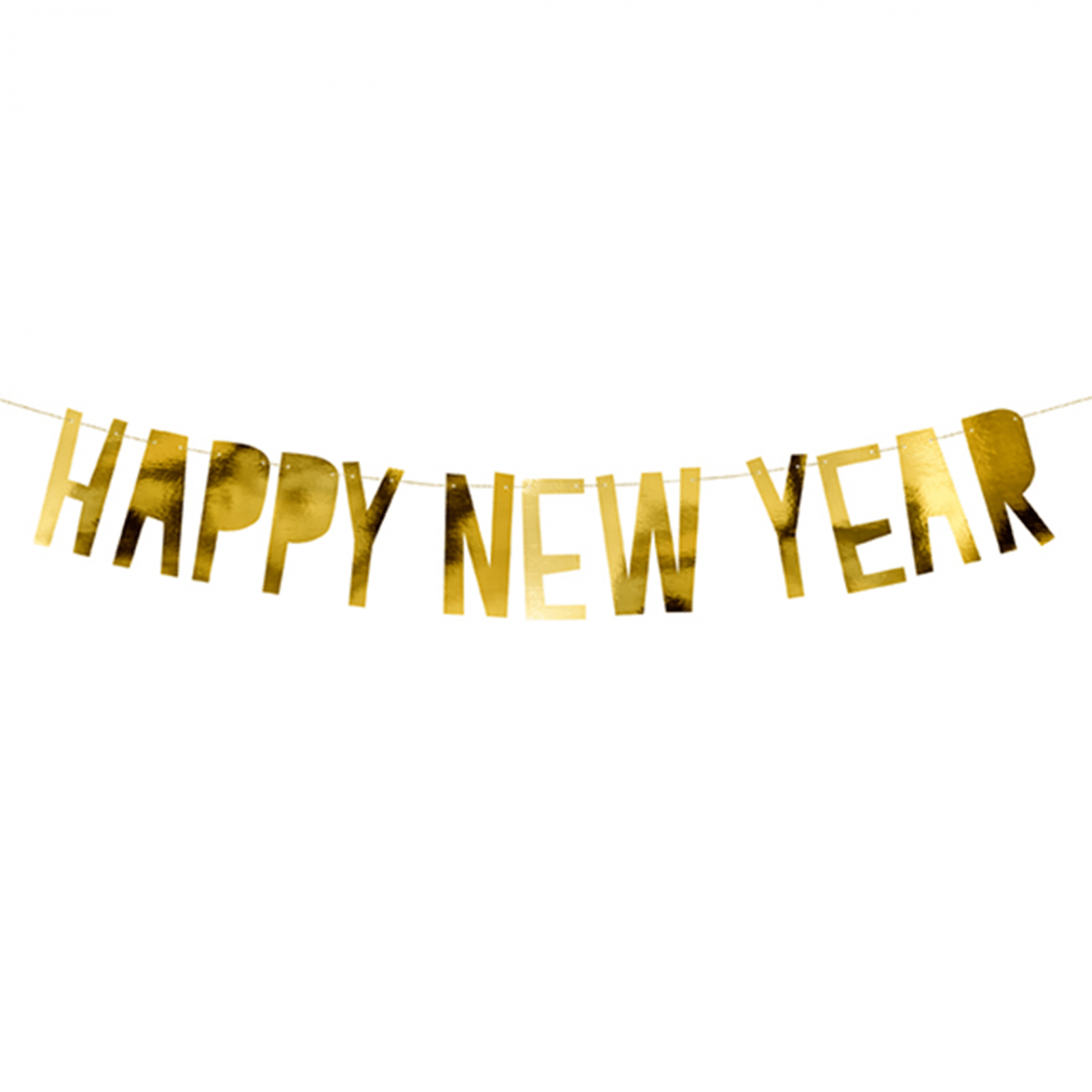 1 Bannergirlande - Happy New Year Festive - Luftballon-Welt