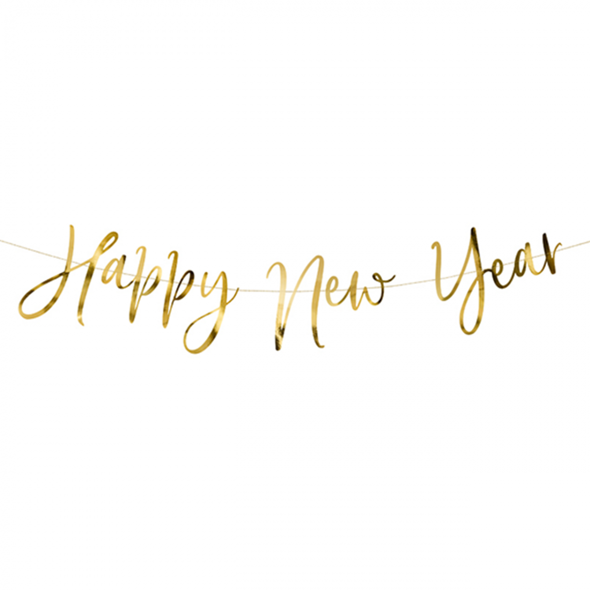 1 Bannergirlande - Happy New Year - Luftballon-Welt