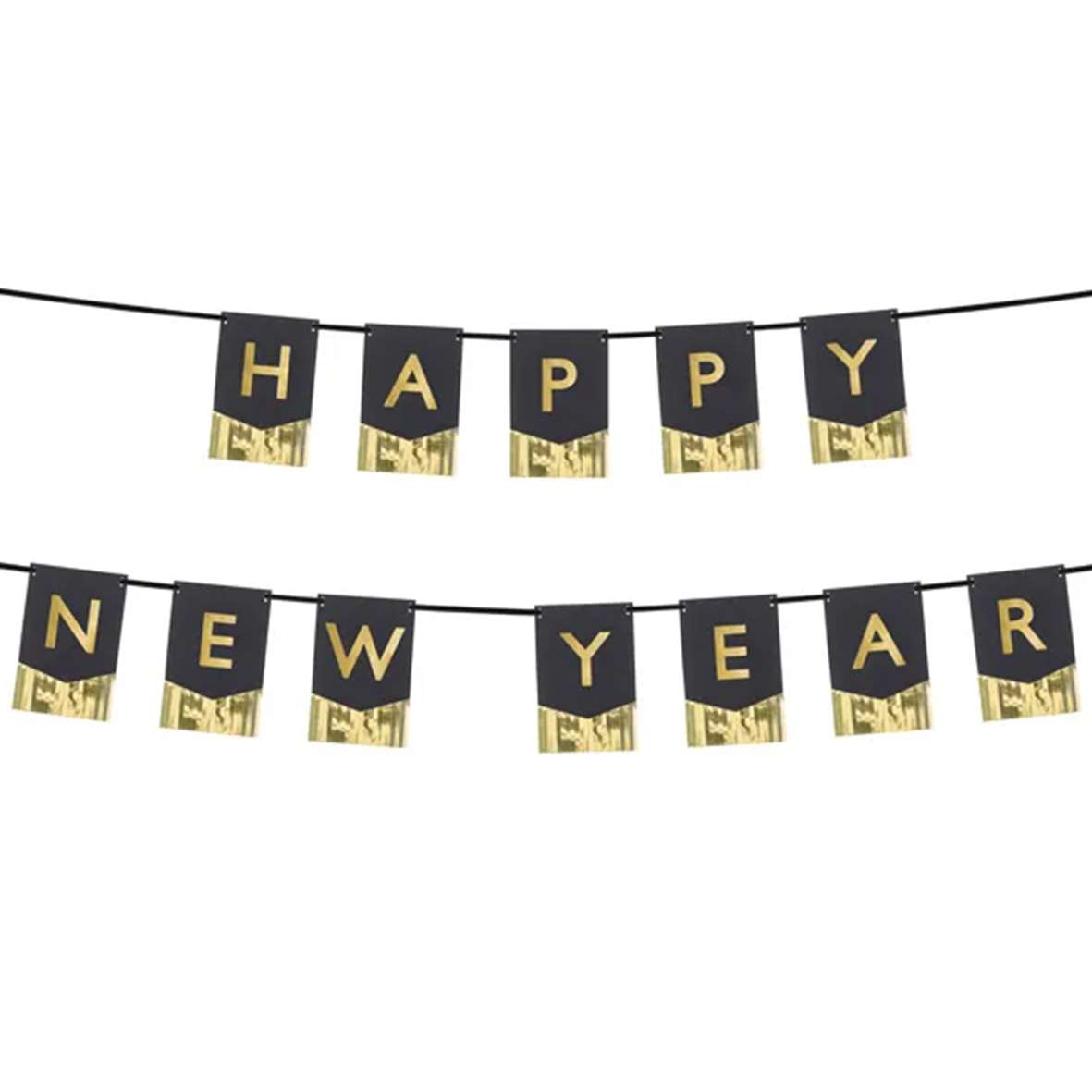1 Bannergirlande - Happy New Year - Luftballon-Welt