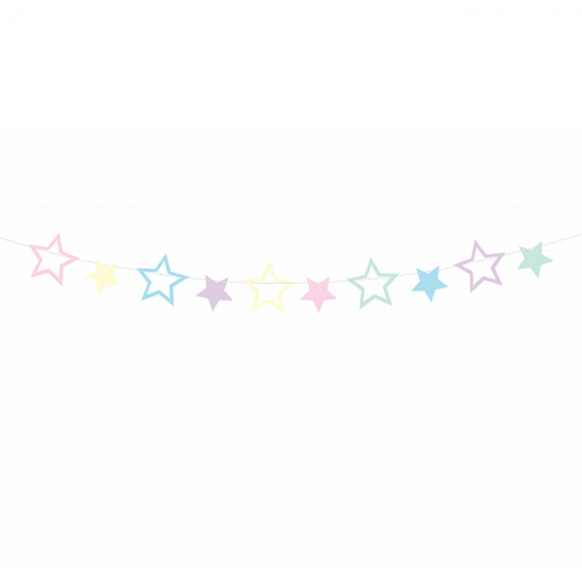 1 Bannergirlande - Unicorn Stars - Luftballon-Welt
