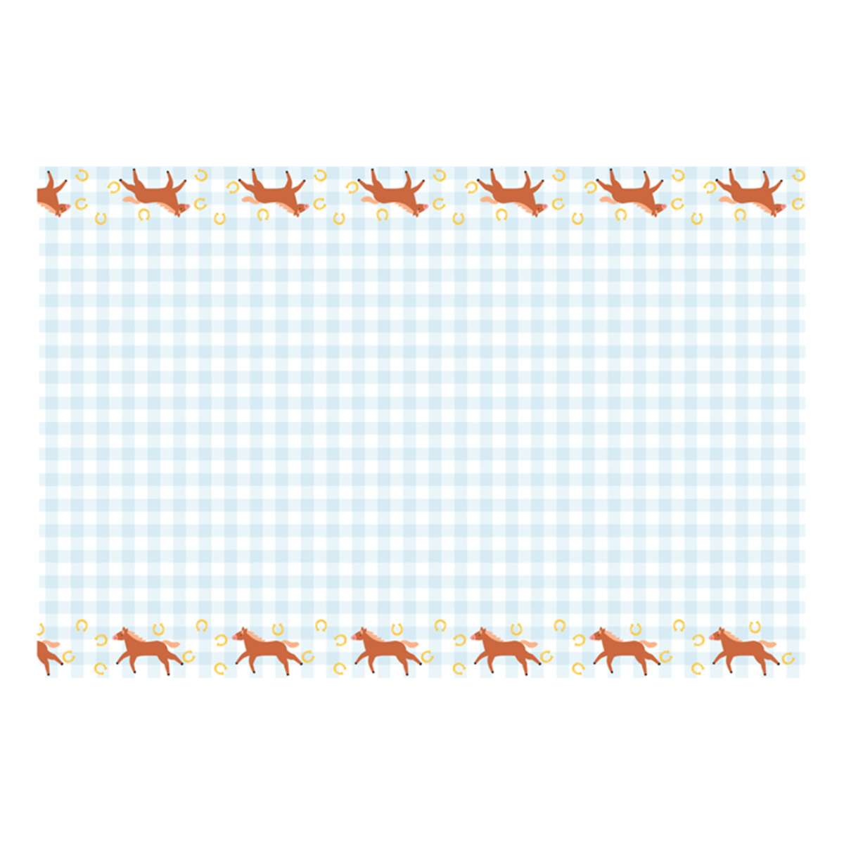 1 Papiertischdecke - Horses - Luftballon-Welt