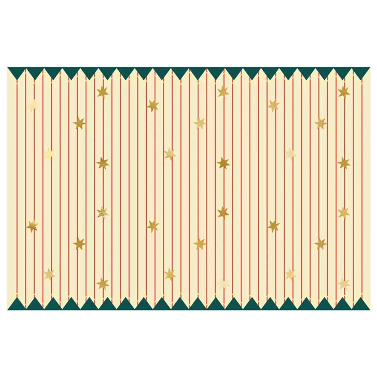 1 Papiertischdecke - Thin Stripes and Stars - Luftballon-Welt