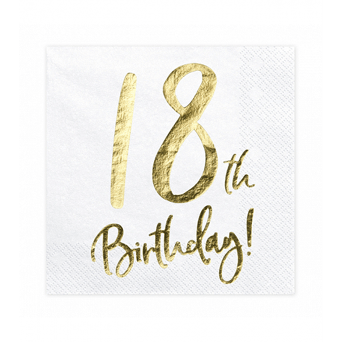 20 Servietten Trend - 33cm - 18th Birthday - Luftballon-Welt