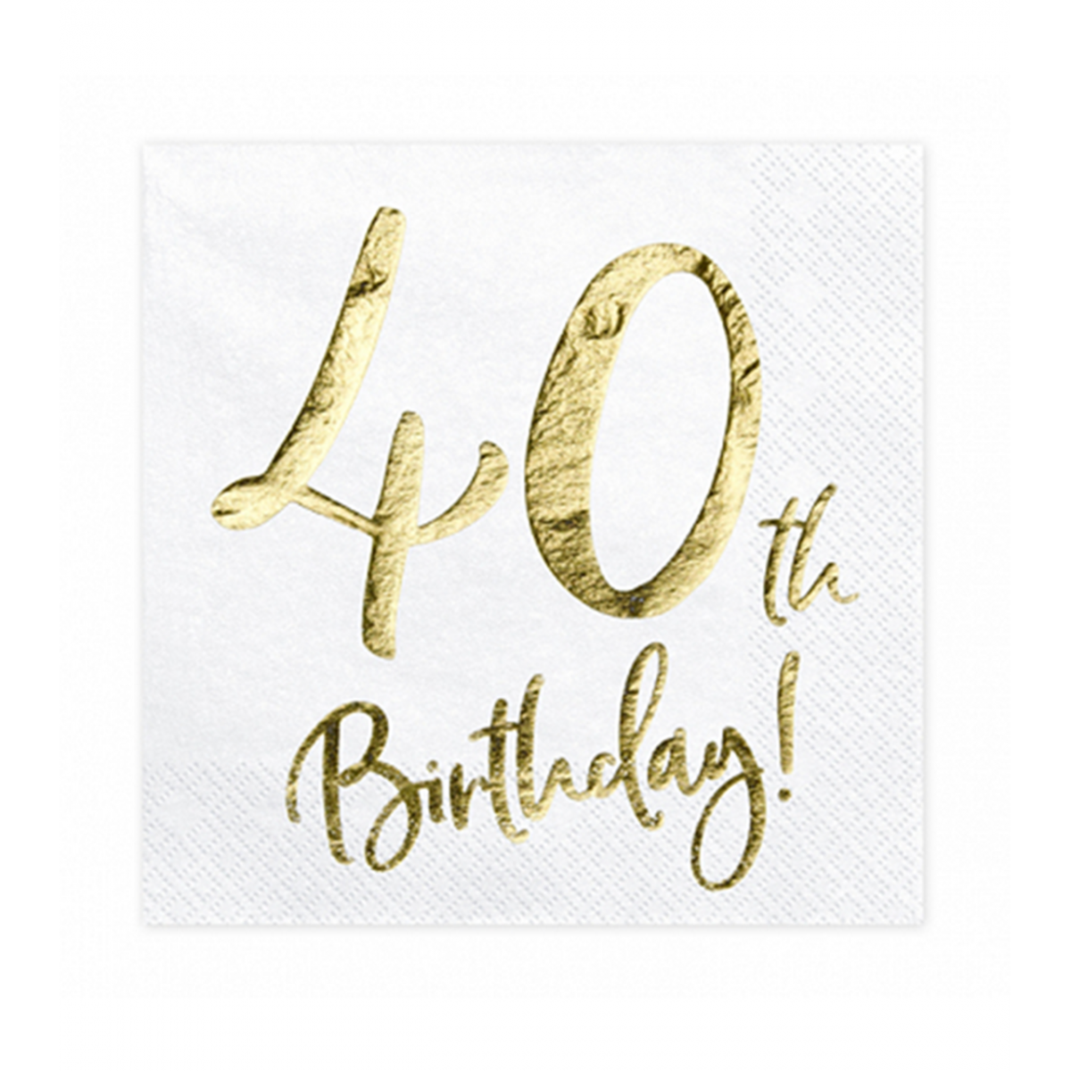 20 Servietten Trend - 33cm - 40th Birthday
