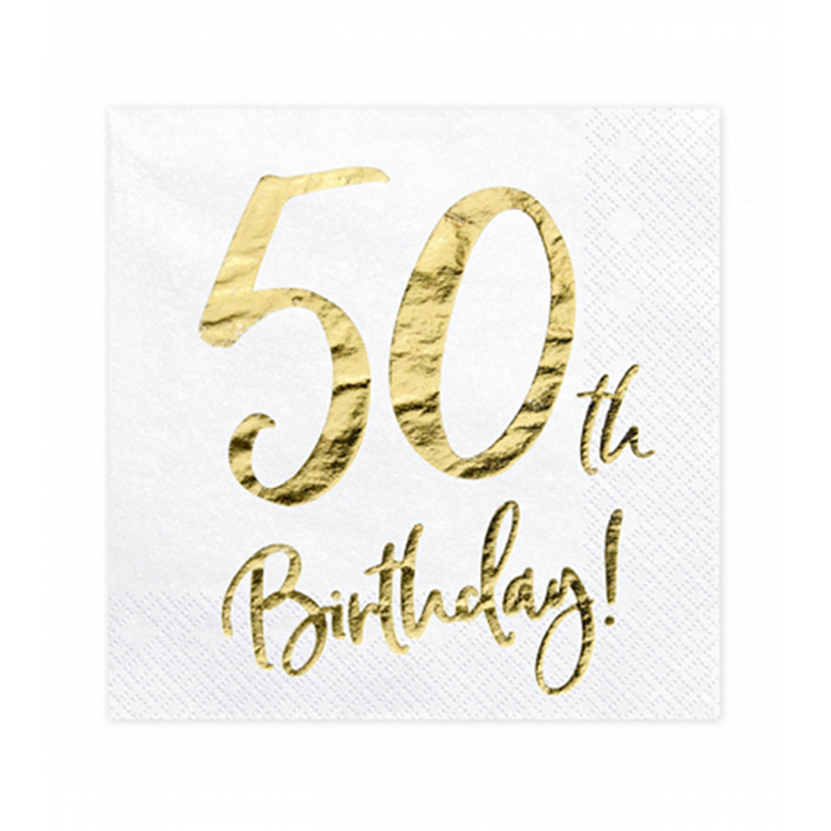 20 Servietten Trend - 33cm - 50th Birthday - Luftballon-Welt