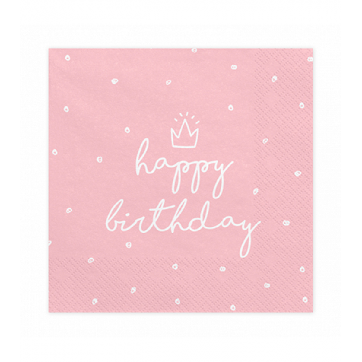 20 Servietten Trend - 33cm - Happy Birthday Rosa
