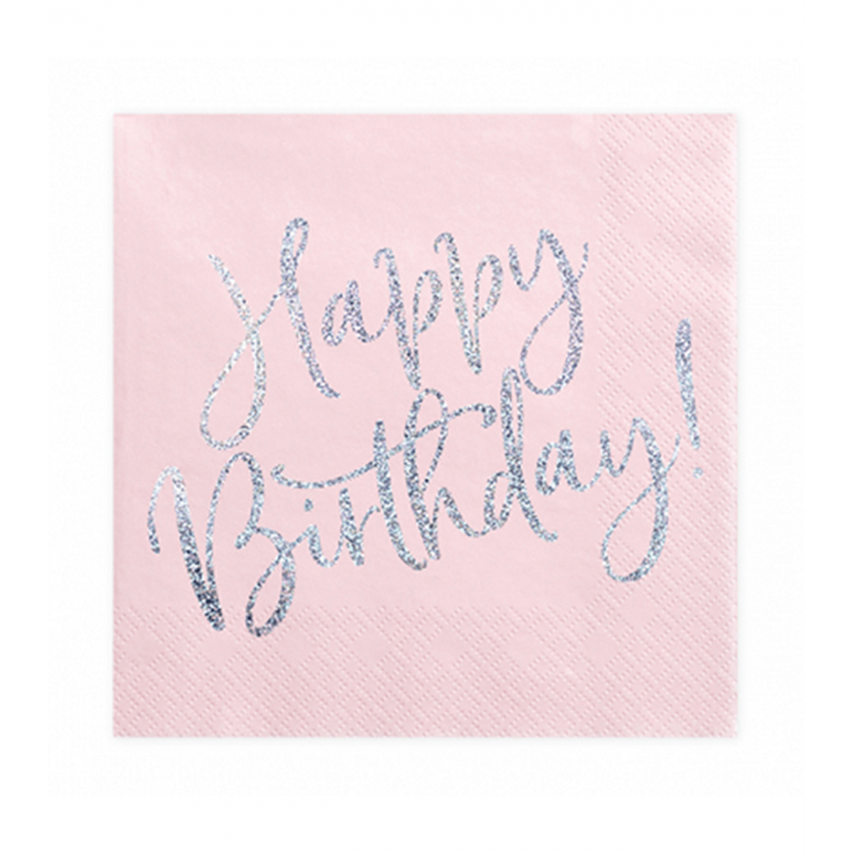 20 Servietten Trend - 33cm - Happy Birthday Shine - Luftballon-Welt