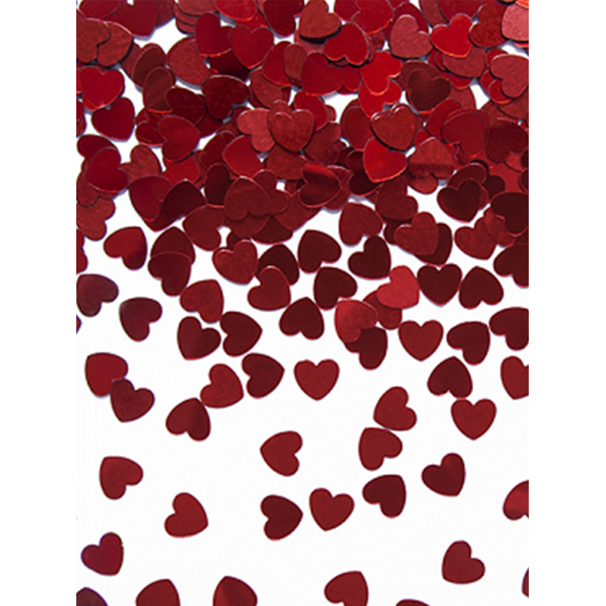 30g Metallickonfetti - Rote Herzen - 5mm - Luftballon-Welt