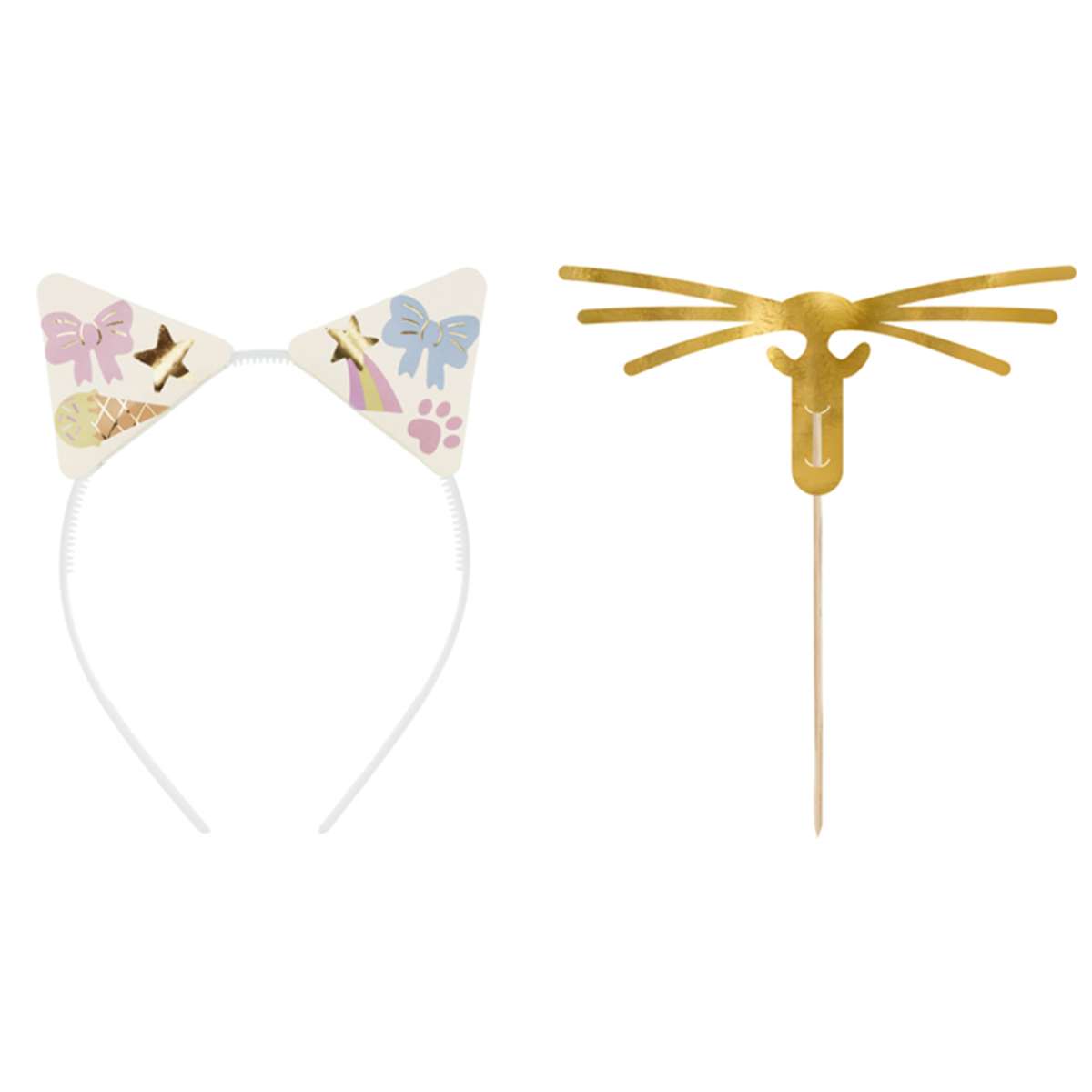 5 Haarreifen Set - Kitty - Luftballon-Welt