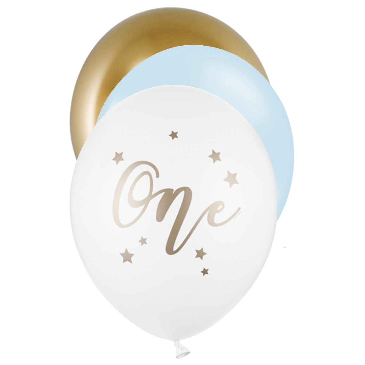 6 Motivballons - Ø 30cm - SET - ONE Boyish - Luftballon-Welt