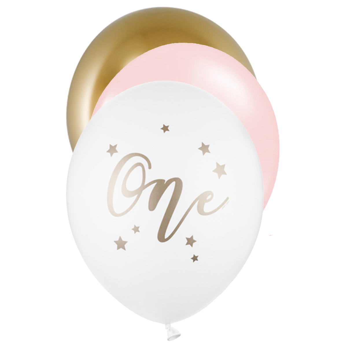6 Motivballons - Ø 30cm - SET - ONE Girlish - Luftballon-Welt