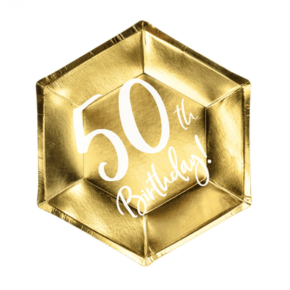 6 Pappteller Trend - Ø 20cm - 50th Birthday - Luftballon-Welt