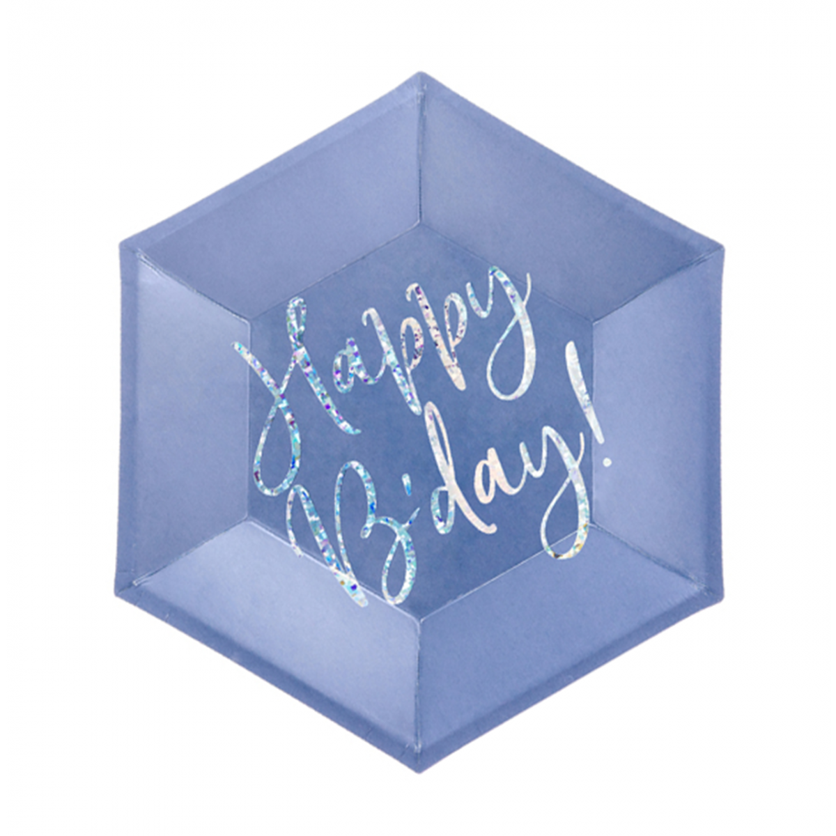 6 Pappteller Trend - Ø 20cm - Happy B'day