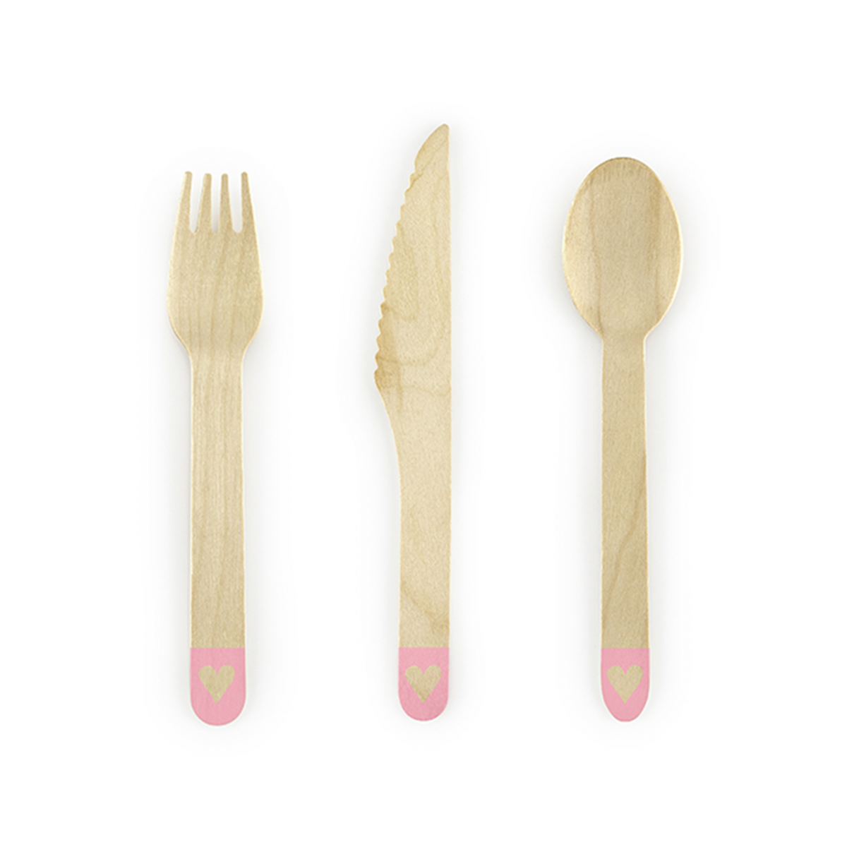 Holzbesteck - 18er Set - Hearts