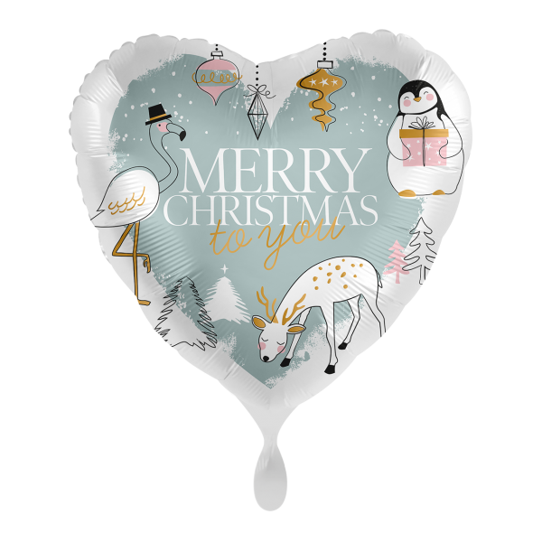 1 Ballon - Christmas Friends - Luftballon-Welt