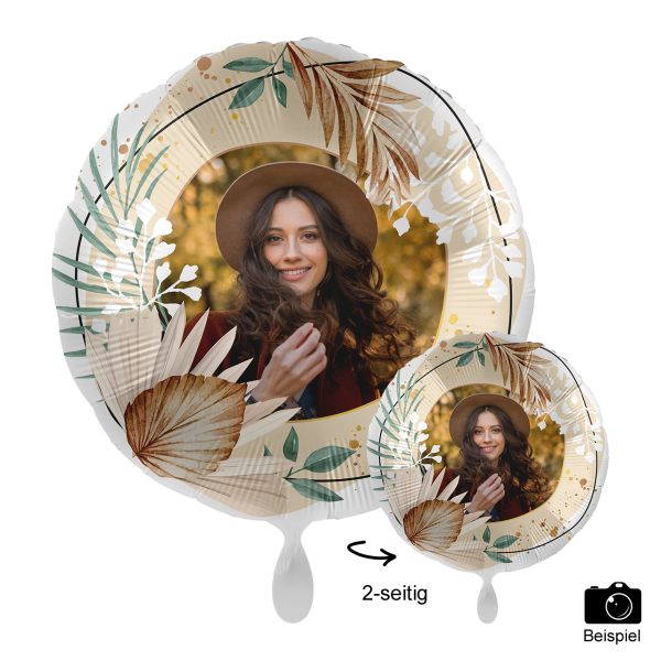 1 Ballon mit Foto - Bohemian Birthday - Luftballon-Welt