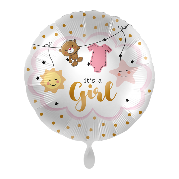 1 Balloon - Baby Girl is Coming - ENG - Luftballon-Welt
