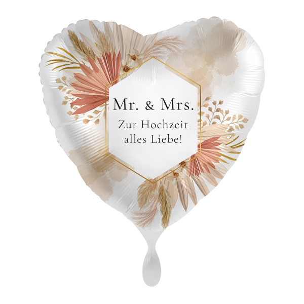 1 Balloon - Bohemian Florals Wedding - Luftballon-Welt