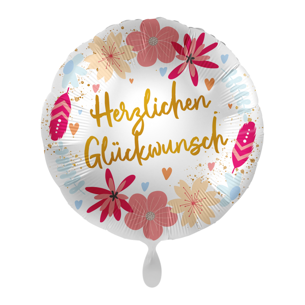 1 Balloon - Celebration Flowers - Luftballon-Welt