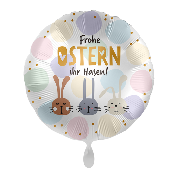 1 Balloon - Happy Easter Bunnies - Luftballon-Welt